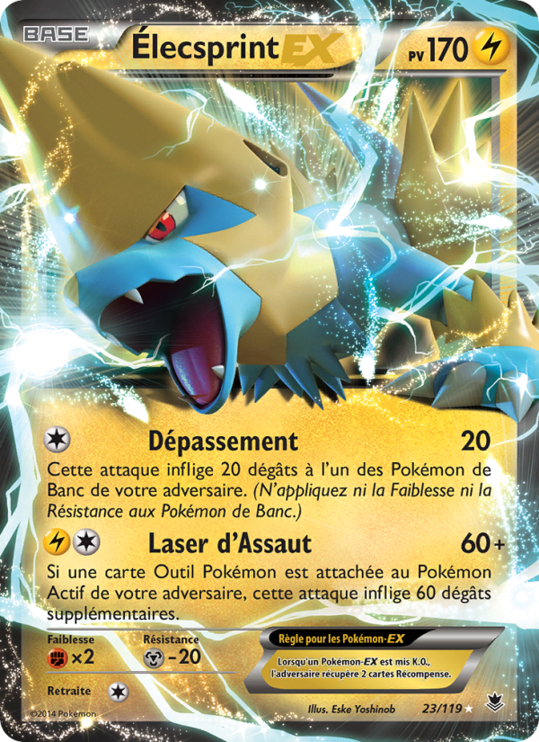 Élecsprint EX 23 — Vigueur Spectrale (French Pokémon TCG card)