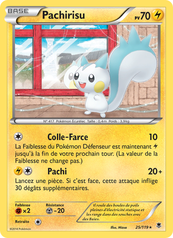 Pachirisu 25 — Vigueur Spectrale (French Pokémon TCG card)