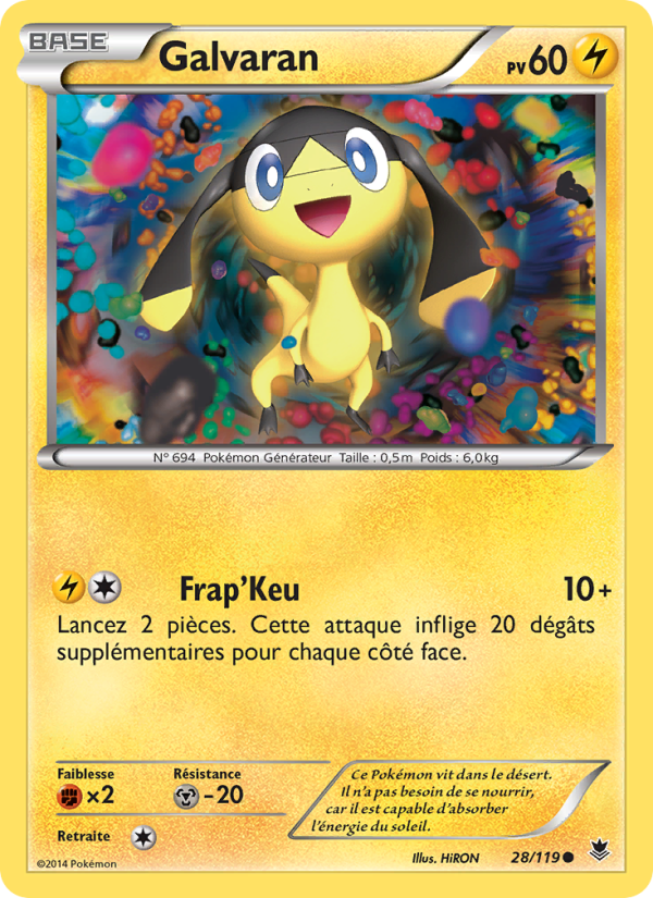 Galvaran 28 — Vigueur Spectrale (French Pokémon TCG card)