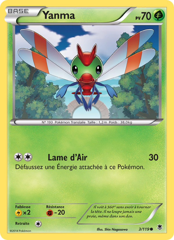 Yanma 3 — Vigueur Spectrale (French Pokémon TCG card)