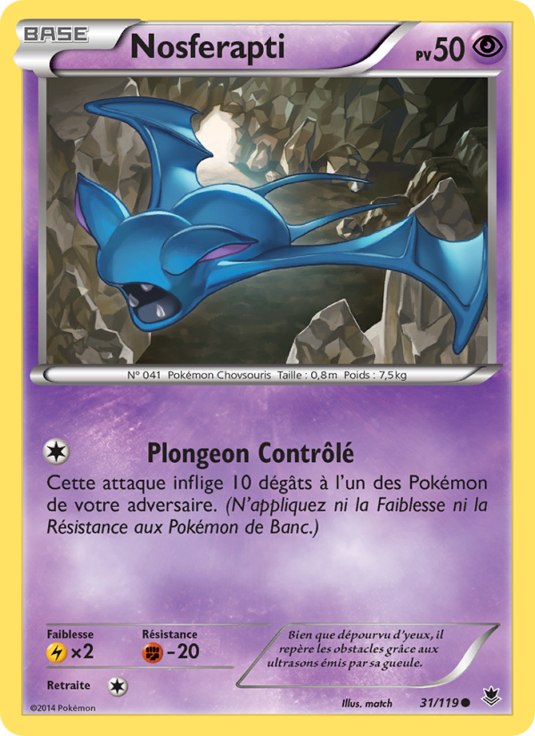 Nosferapti 31 — Vigueur Spectrale (French Pokémon TCG card)