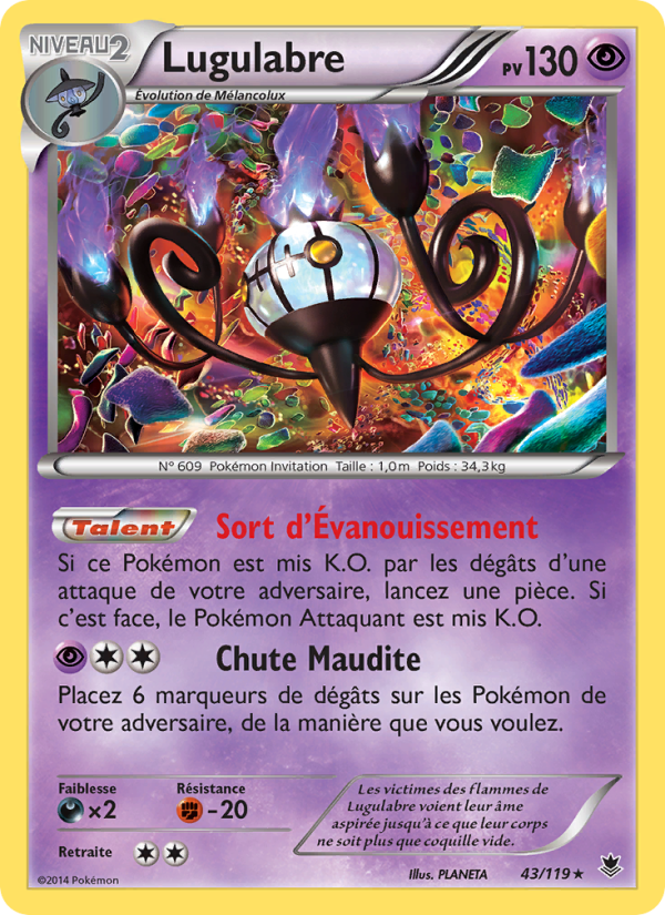Lugulabre 43 — Vigueur Spectrale (French Pokémon TCG card)