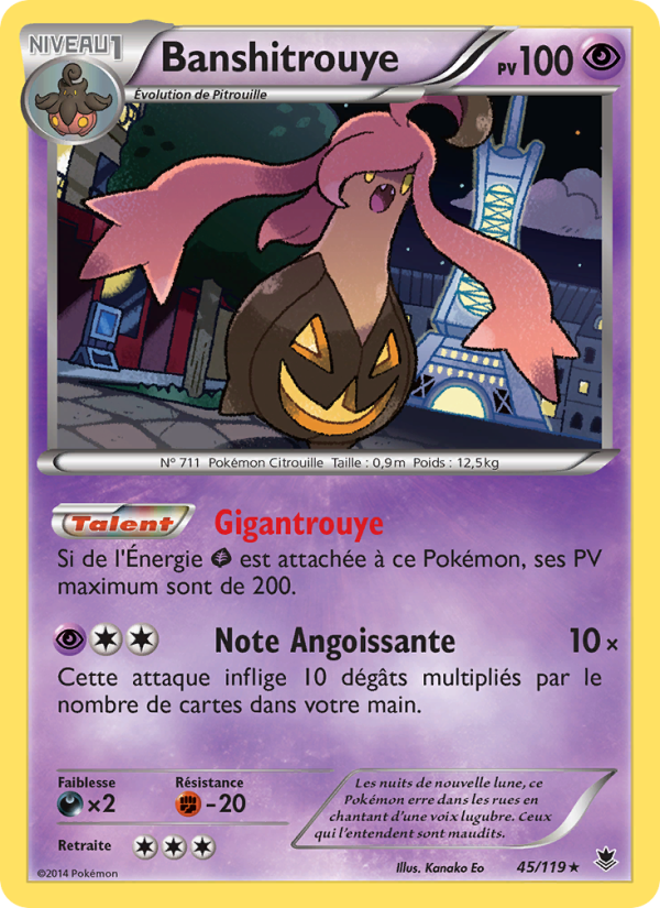 Banshitrouye 45 — Vigueur Spectrale (French Pokémon TCG card)