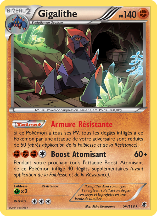 Gigalithe 50 — Vigueur Spectrale (French Pokémon TCG card)
