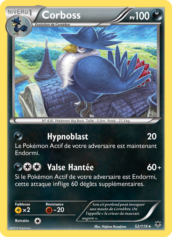 Corboss 52 — Vigueur Spectrale (French Pokémon TCG card)