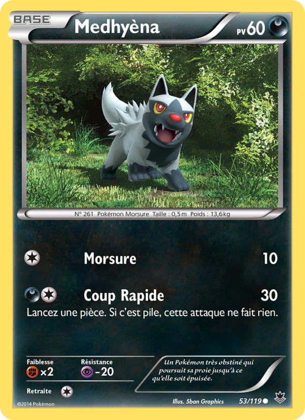 Medhyèna 53 — Vigueur Spectrale (French Pokémon TCG card)