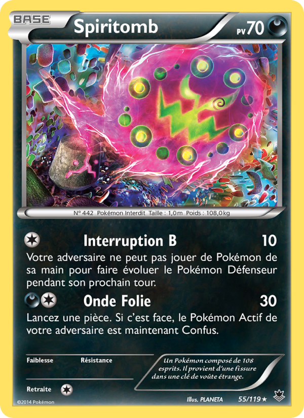 Spiritomb 55 — Vigueur Spectrale (French Pokémon TCG card)