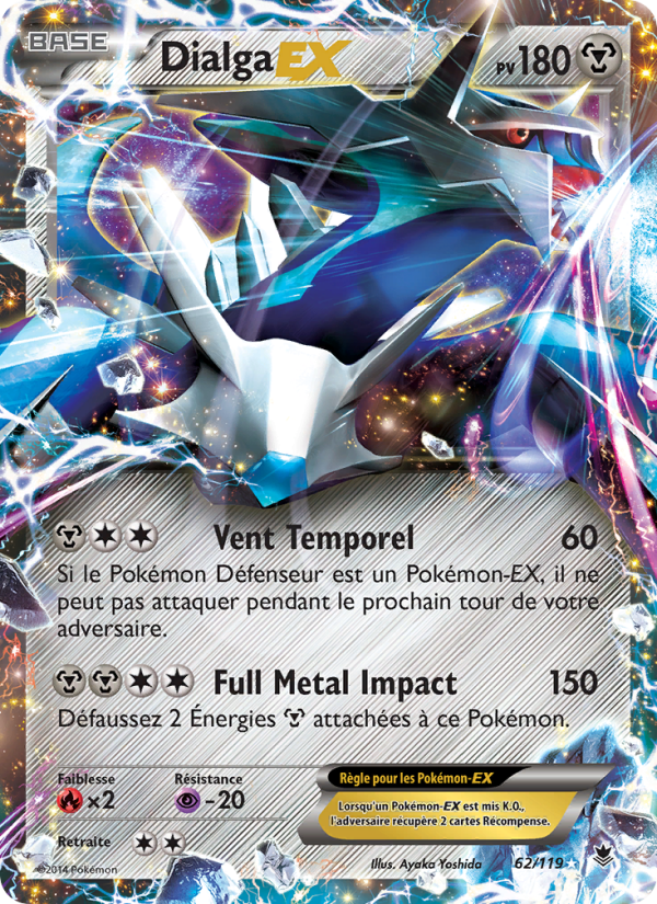 Dialga EX 62 — Vigueur Spectrale (French Pokémon TCG card)