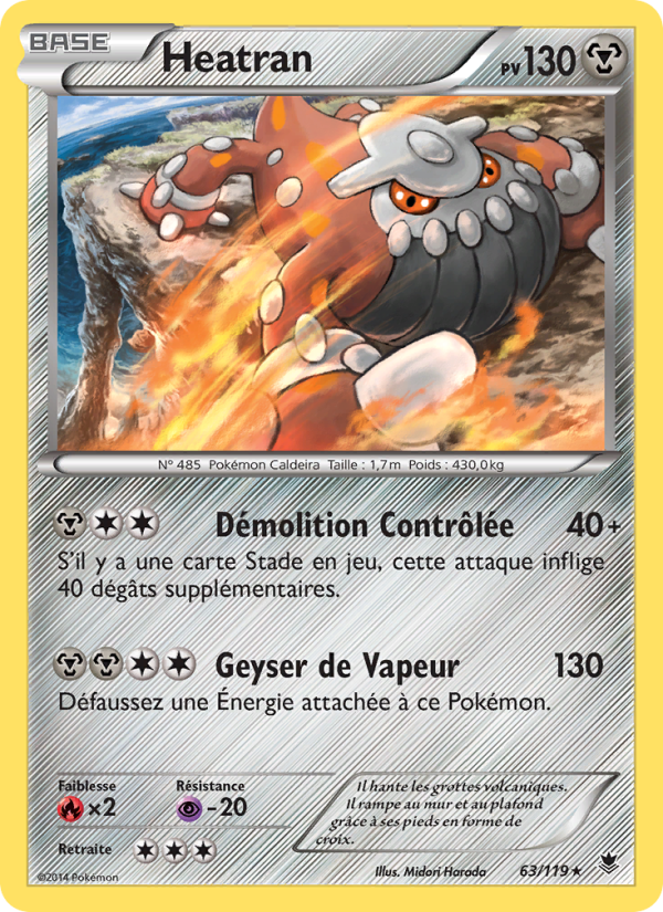Heatran 63 — Vigueur Spectrale (French Pokémon TCG card)