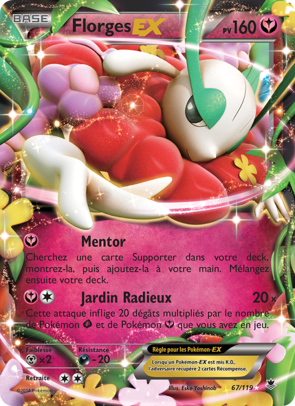 Florges EX 67 — Vigueur Spectrale (French Pokémon TCG card)