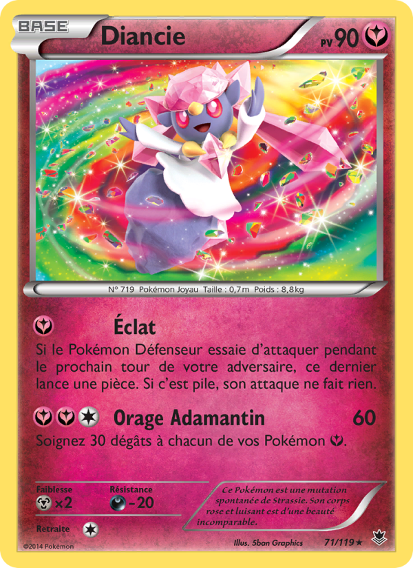 Diancie 71 — Vigueur Spectrale (French Pokémon TCG card)