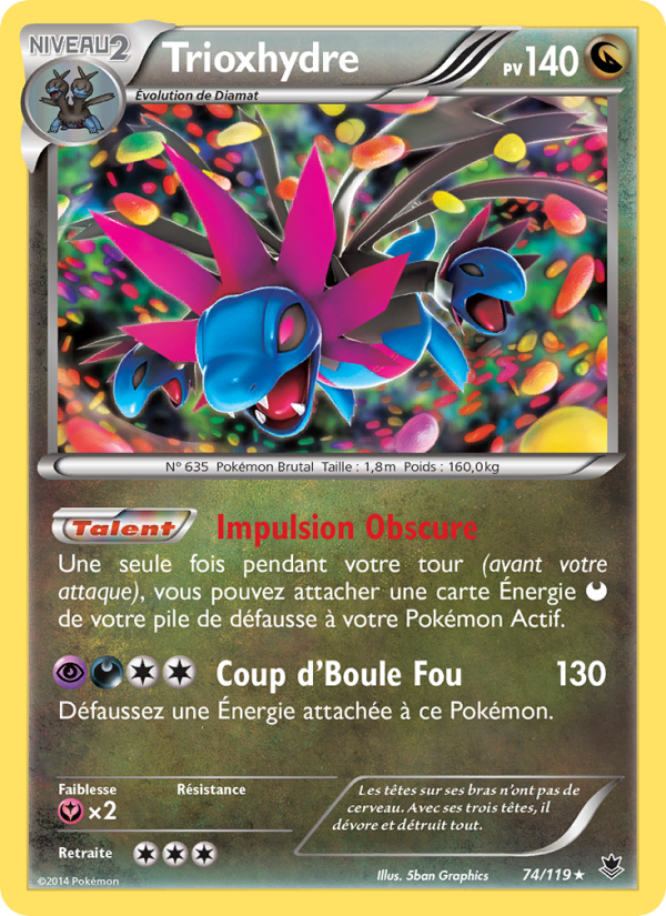 Trioxhydre 74 — Vigueur Spectrale (French Pokémon TCG card)