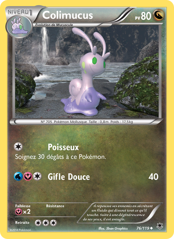 Colimucus 76 — Vigueur Spectrale (French Pokémon TCG card)