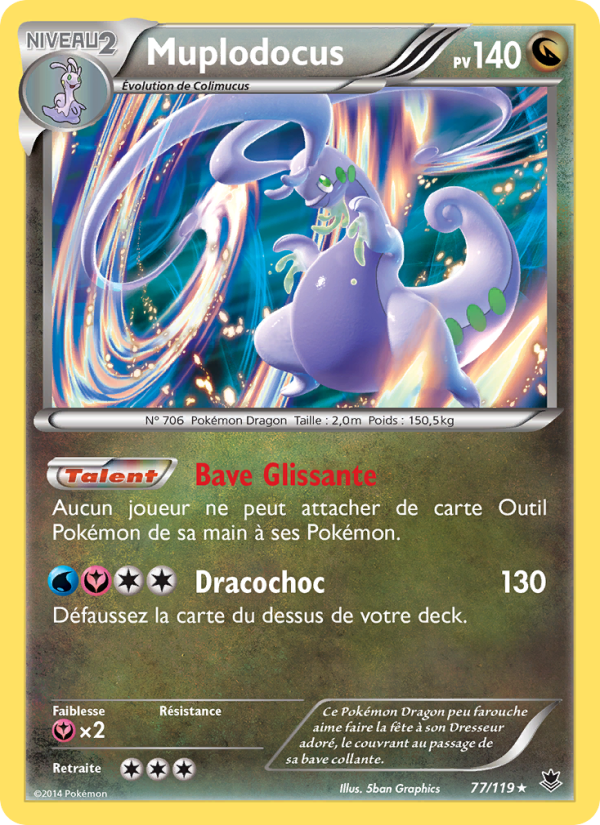 Muplodocus 77 — Vigueur Spectrale (French Pokémon TCG card)