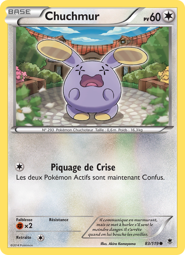 Chuchmur 83 — Vigueur Spectrale (French Pokémon TCG card)