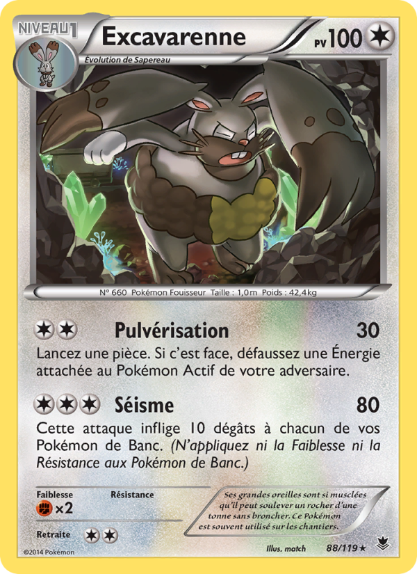 Excavarenne 88 — Vigueur Spectrale (French Pokémon TCG card)