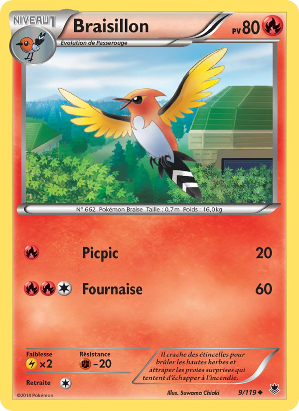 Braisillon 9 — Vigueur Spectrale (French Pokémon TCG card)
