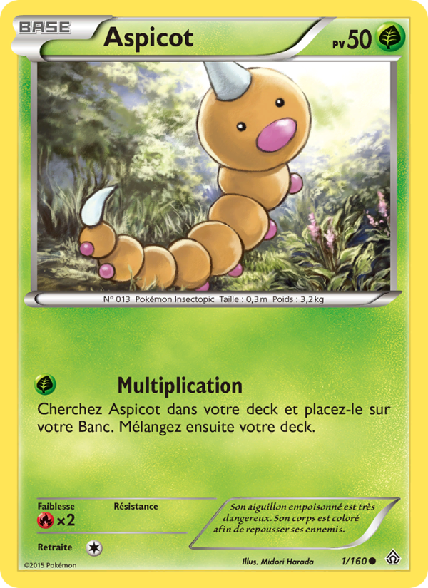 Aspicot 1 — Primo-Choc (French Pokémon TCG card)