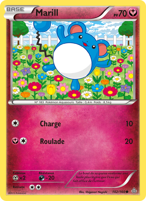 Marill 102 — Primo-Choc (French Pokémon TCG card)