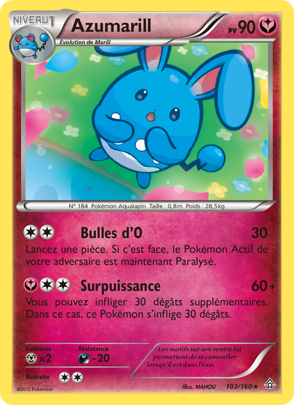 Azumarill 103 — Primo-Choc (French Pokémon TCG card)