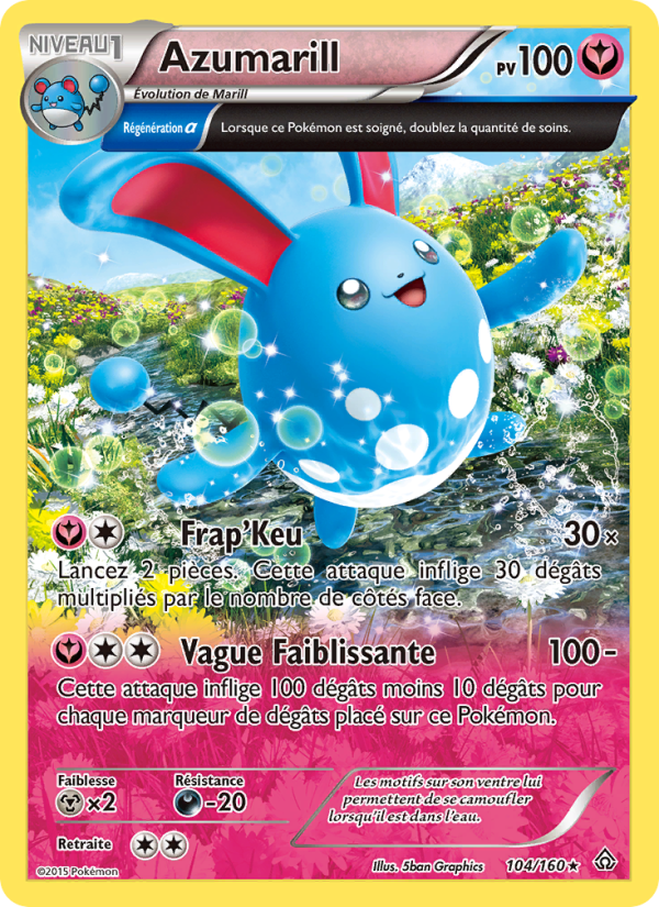 Azumarill 104 — Primo-Choc (French Pokémon TCG card)