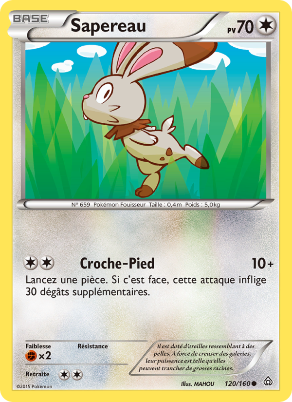 Sapereau 120 — Primo-Choc (French Pokémon TCG card)