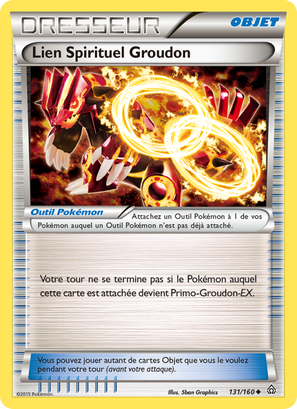 Lien Spirituel Groudon 131 — Primo-Choc (French Pokémon TCG card)