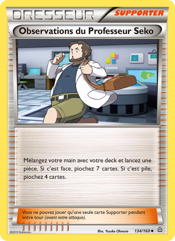 Observations du Professeur Seko 134 — Primo-Choc (French Pokémon TCG card)