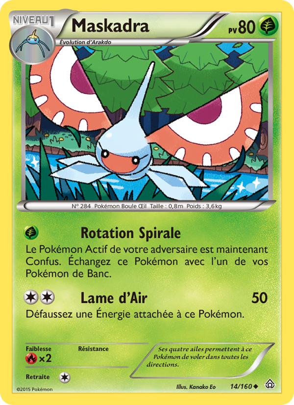 Maskadra 14 — Primo-Choc (French Pokémon TCG card)