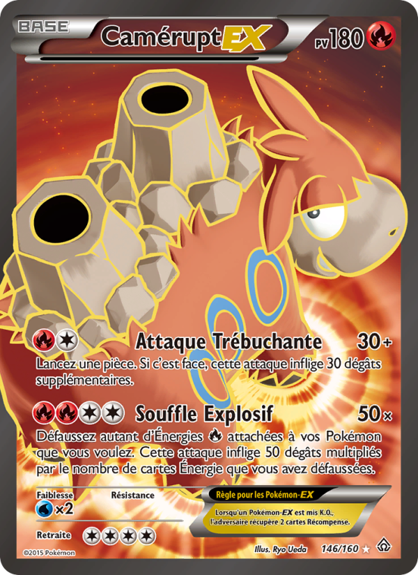 Camérupt EX 146 — Primo-Choc (French Pokémon TCG card)