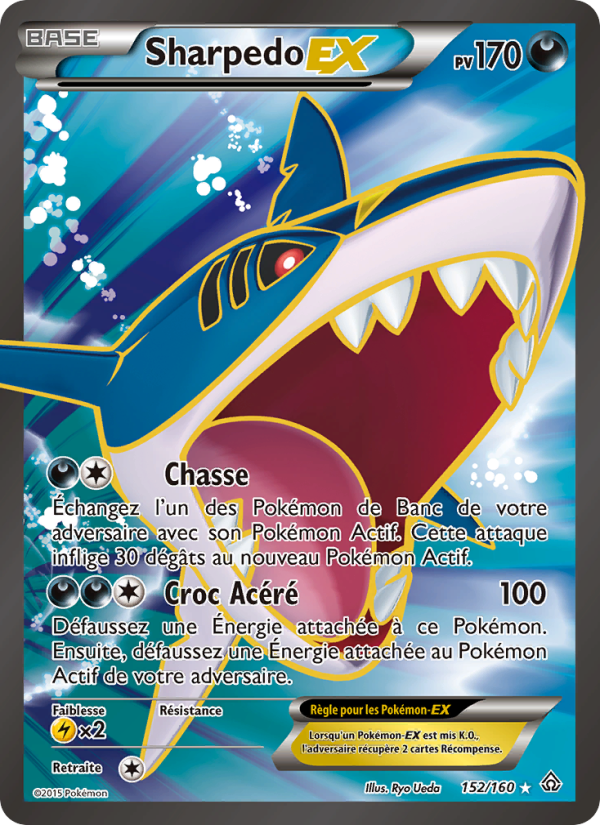 Sharpedo EX 152 — Primo-Choc (French Pokémon TCG card)