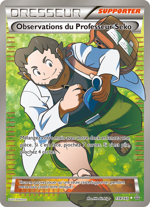 Observations du Professeur Seko 159 — Primo-Choc (French Pokémon TCG card)