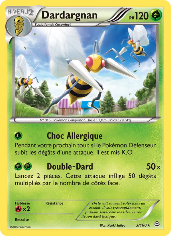 Dardargnan 3 — Primo-Choc (French Pokémon TCG card)