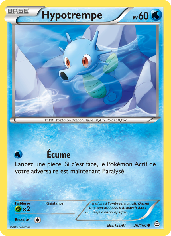 Hypotrempe 30 — Primo-Choc (French Pokémon TCG card)