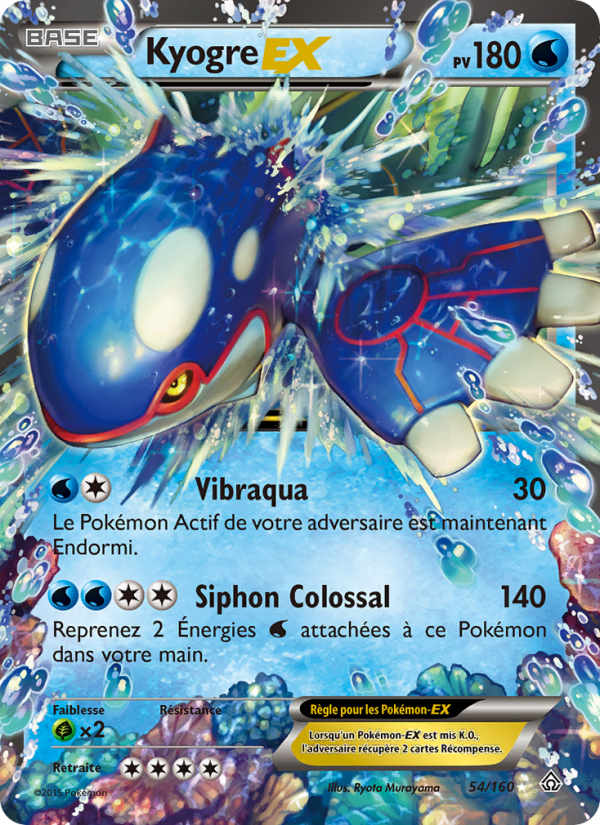 Kyogre EX 54 — Primo-Choc (French Pokémon TCG card)