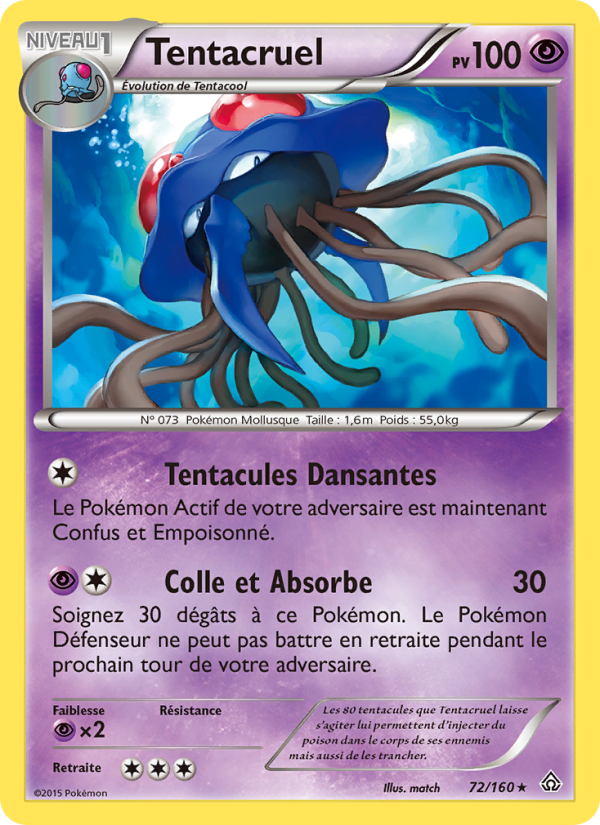 Tentacruel 72 — Primo-Choc (French Pokémon TCG card)