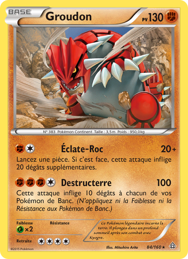 Groudon 84 — Primo-Choc (French Pokémon TCG card)