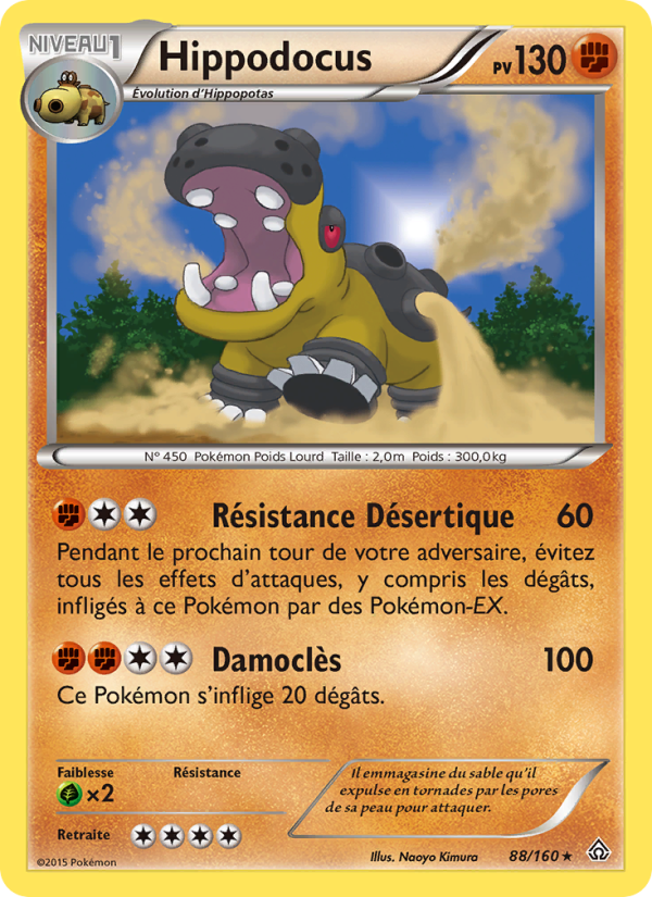 Hippodocus 88 — Primo-Choc (French Pokémon TCG card)