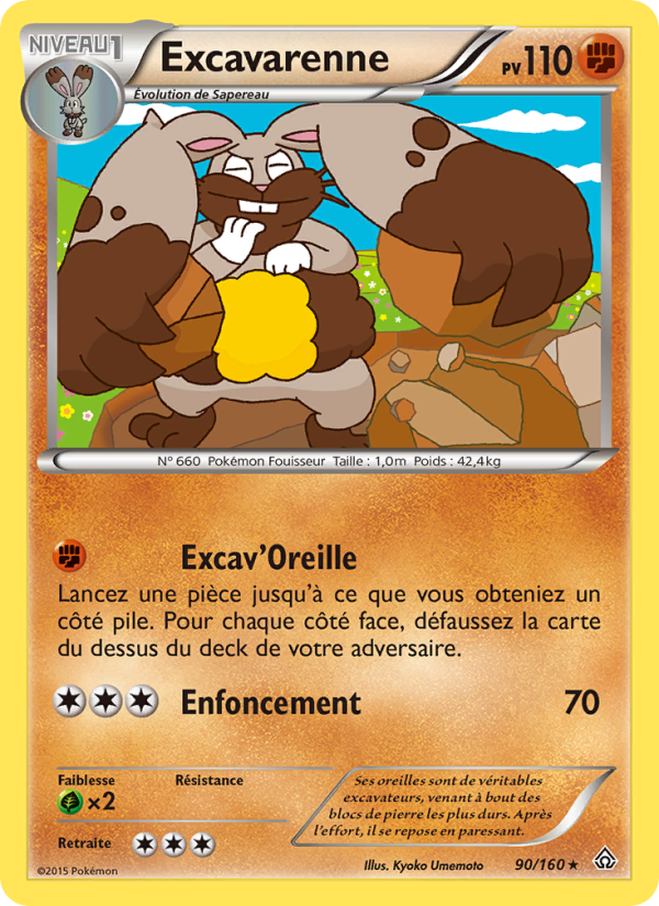 Excavarenne 90 — Primo-Choc (French Pokémon TCG card)