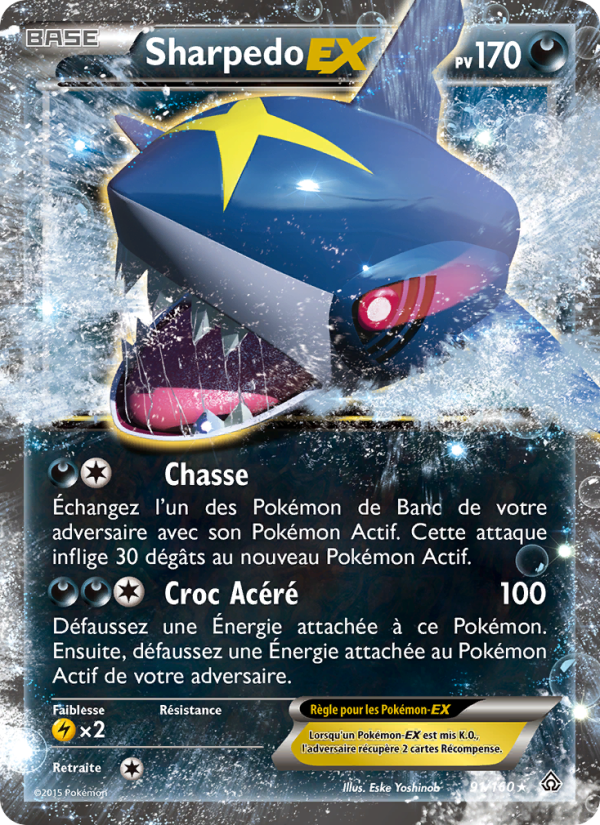 Sharpedo EX 91 — Primo-Choc (French Pokémon TCG card)