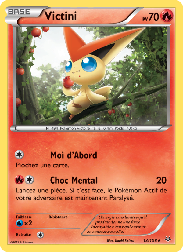 Victini 13 — Ciel Rugissant (French Pokémon TCG card)