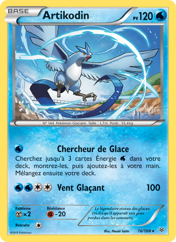 Artikodin 16 — Ciel Rugissant (French Pokémon TCG card)