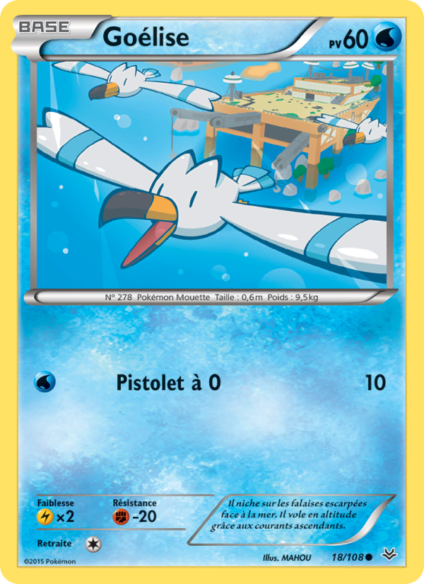 Goélise 18 — Ciel Rugissant (French Pokémon TCG card)
