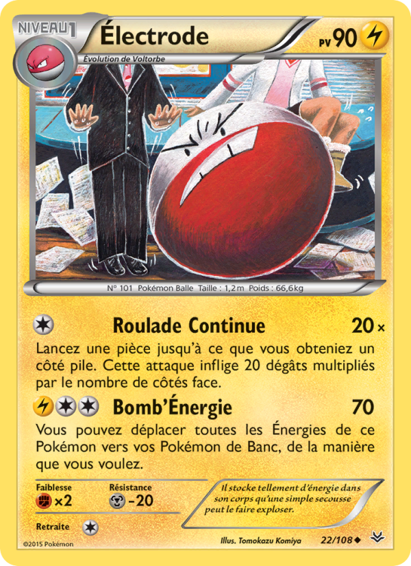 Électrode 22 — Ciel Rugissant (French Pokémon TCG card)
