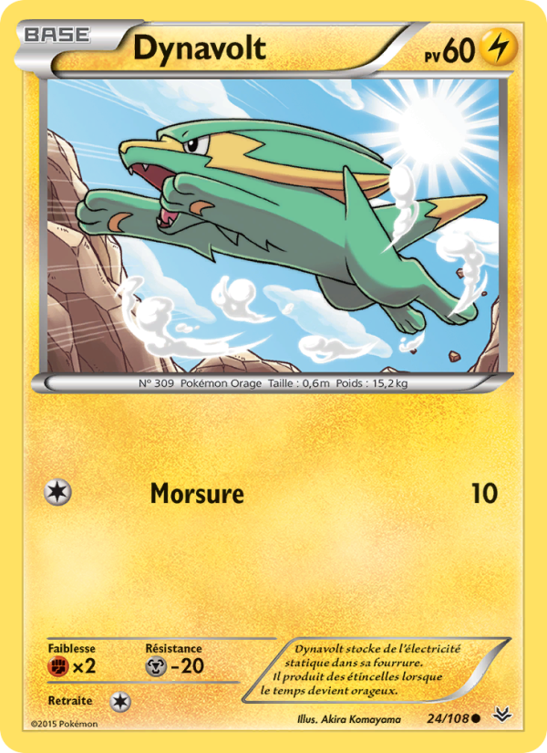 Dynavolt 24 — Ciel Rugissant (French Pokémon TCG card)