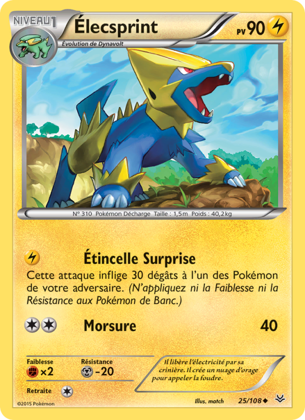 Élecsprint 25 — Ciel Rugissant (French Pokémon TCG card)