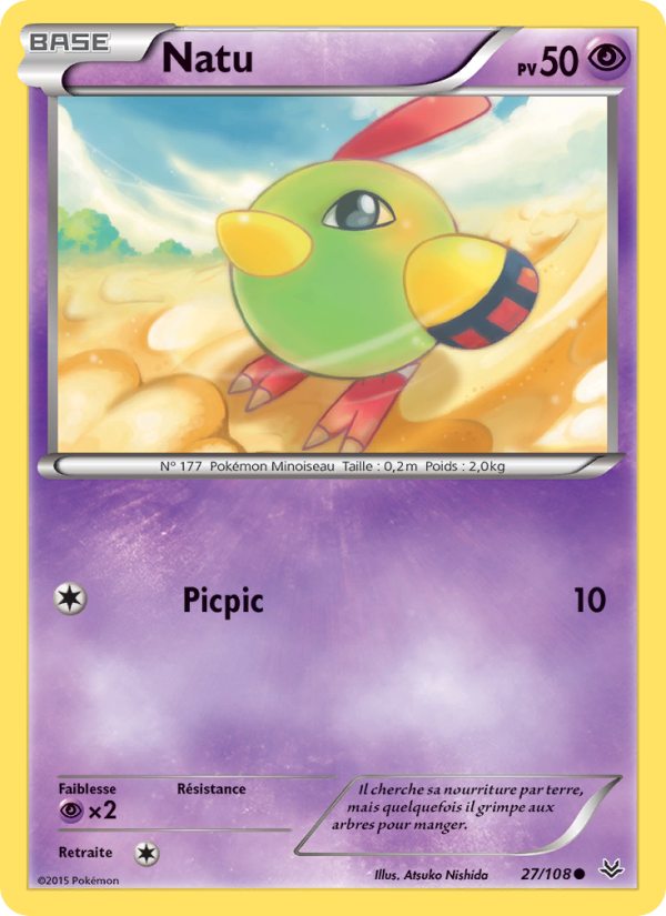 Natu 27 — Ciel Rugissant (French Pokémon TCG card)