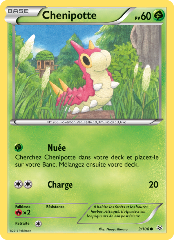 Chenipotte 3 — Ciel Rugissant (French Pokémon TCG card)
