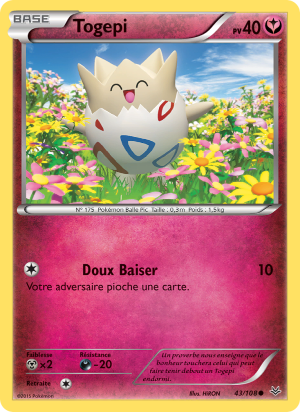Togepi 43 — Ciel Rugissant (French Pokémon TCG card)