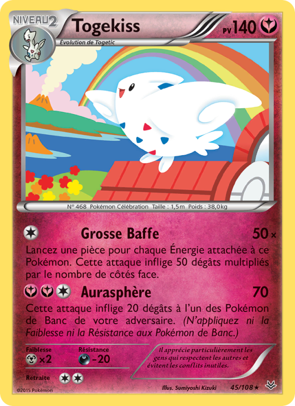 Togekiss 45 — Ciel Rugissant (French Pokémon TCG card)